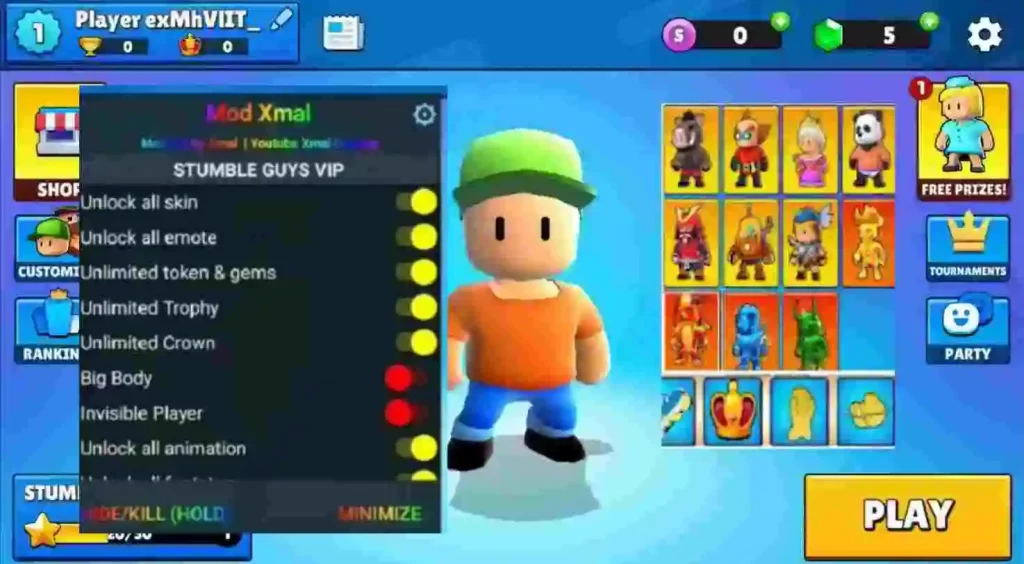 XMAL Mod Stumble Guys APK Latest version V0.69.6